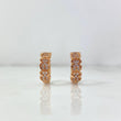 Candongas Osos TS 3.25gr / 1.5cm / Circones Blancos Oro Rosa