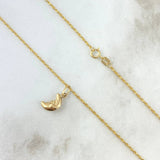 Cadena Lazo 0.95gr / 50cm + Dije Luna Troquelada 0.35gr / 1.6cm Oro Amarillo (Oferta) ©