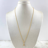 Cadena Lazo 0.95gr / 50cm + Dije Luna Troquelada 0.35gr / 1.6cm Oro Amarillo (Oferta) ©