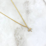 Cadena Lazo 0.95gr / 50cm + Dije Libelula 0.25gr / 1.3cm Oro Amarillo (Oferta)