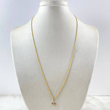 Cadena Lazo 0.95gr / 50cm + Dije Libelula 0.25gr / 1.3cm Oro Amarillo (Oferta)