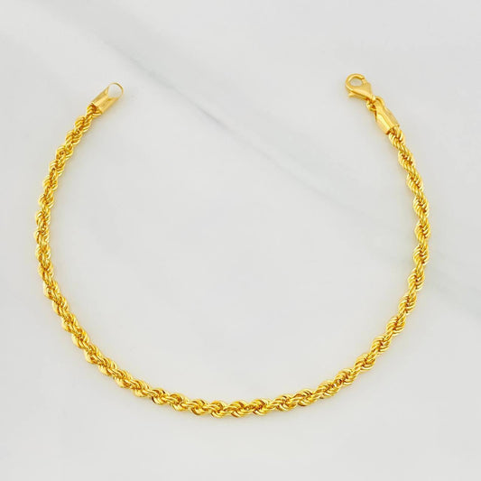 Pulso Lazo 2.9g / 19cm / 3mm Oro Amarillo 18K