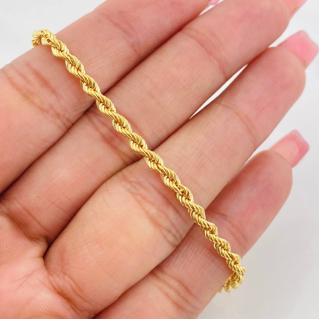 Pulso Lazo 2.9g / 19cm / 3mm Oro Amarillo 18K