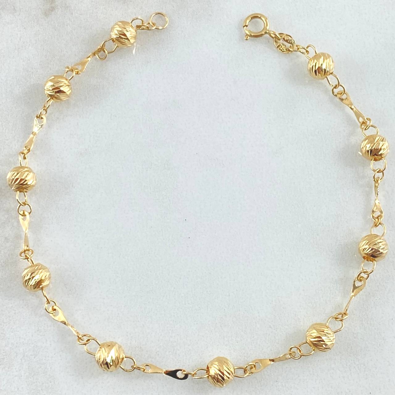 Pulso Tipo Militar 1.9gr / 19.5cm / 4mm Oro Amarillo 18K