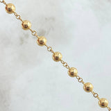 Tobillera Tipo Militar 4.65gr / 23.5cm / Oro Amarillo 18K ©