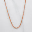 Cadena Franco 3.1g / 50cm / 1.2mm Dos Oros Blanco Rosa 18K