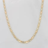 Cadena Escalera Plana 3.75g / 60cm / 1.85mm Tres Oros 18K