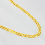 Cadena Cubana 9.85g / 60cm / 4.24mm Oro Amarillo 18K