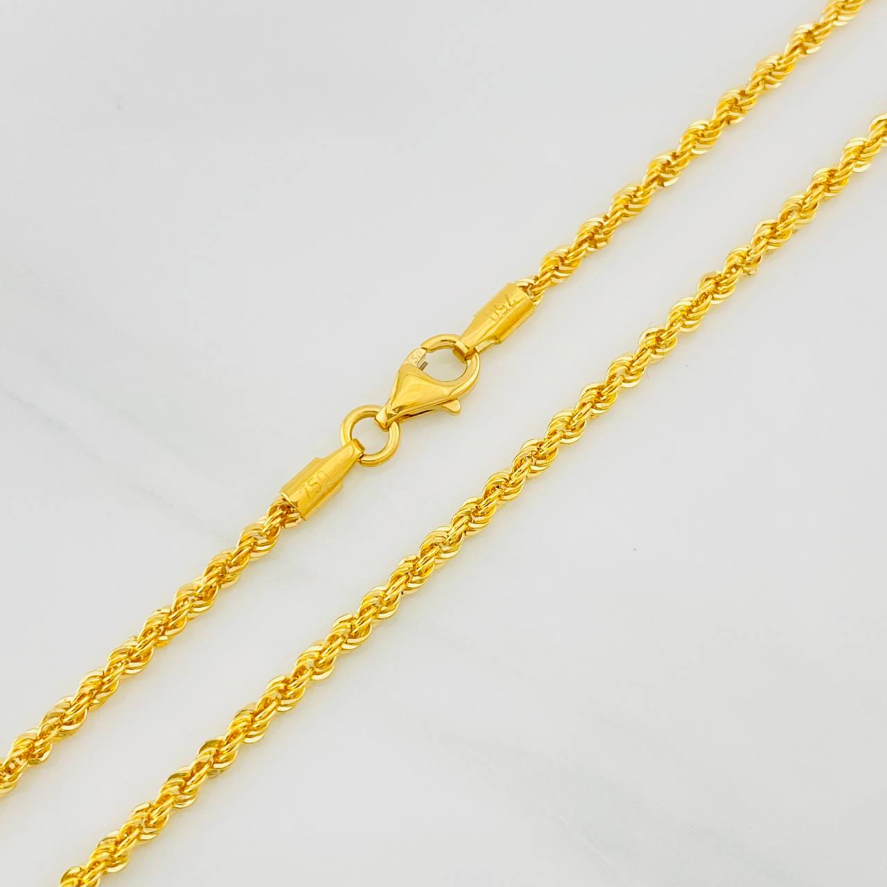 Cadena Lazo 3.75g / 60cm / 1.95mm Oro Amarillo 18K