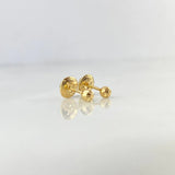 Topos Bola 3Mm Diamantado 0.45 g / 3 mm Oro Amarillo 18K