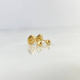 Topos Bola Diamantados 0.4 g / 3 mm Oro Amarillo 18K