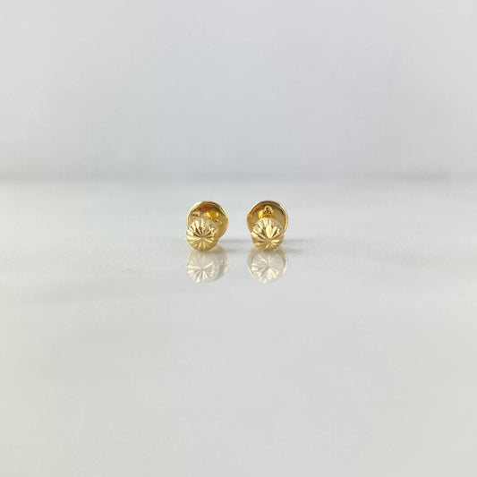 Topos Bola 0.55gr / 4mm Diamantada Oro Amarillo ©