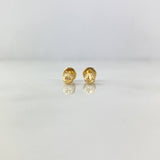 Topos Bola 4mm 0.55gr Diamantada Oro Amarillo*