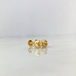 Topos Bola 7mm 0.95gr / Diamantados Oro Amarillo 18K *
