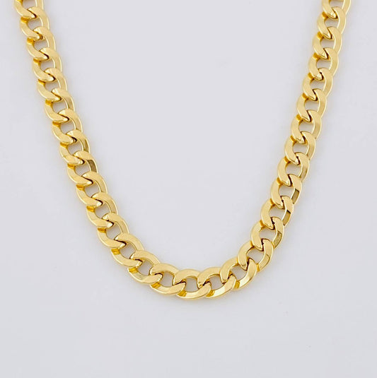 Cadena Cubana 6.2g / 50cm / 4.1mm Oro Amarillo 18K