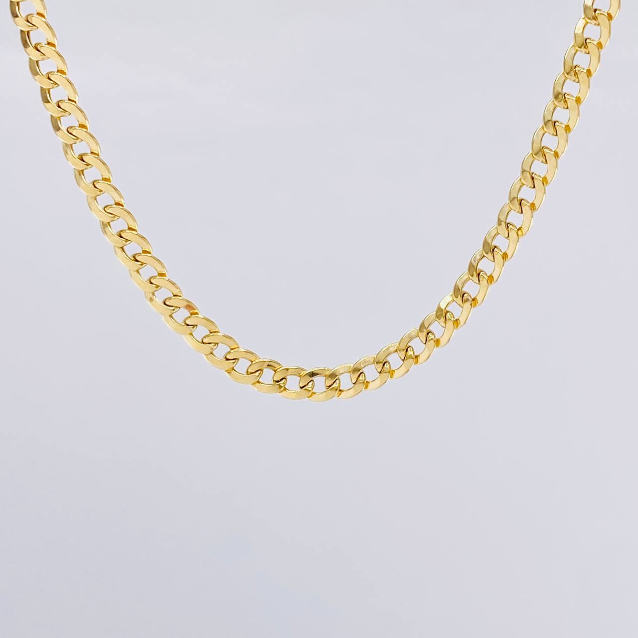 Cadena Cubana 6g / 50cm / 4.1mm Oro Amarillo 18K