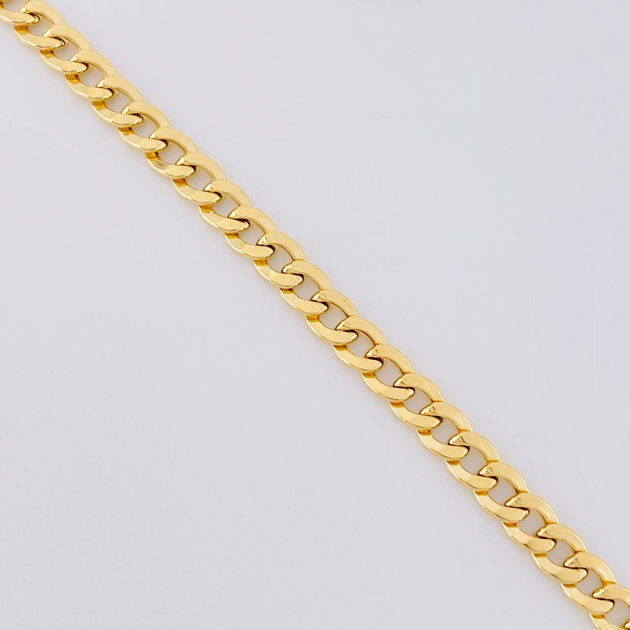 Cadena Cubana 7.3g / 60cm / 4.1mm Oro Amarillo 18K