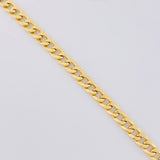 Cadena Cubana 7.1g / 60cm / 4.1mm Oro Amarillo 18K