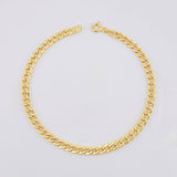 Pulso Cubano 2.55g / 19.8cm / 4mm Oro Amarillo 18K