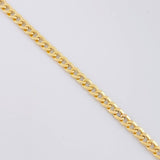 Pulso Cubano 2.7g / 19.2cm / 4mm Oro Amarillo 18K
