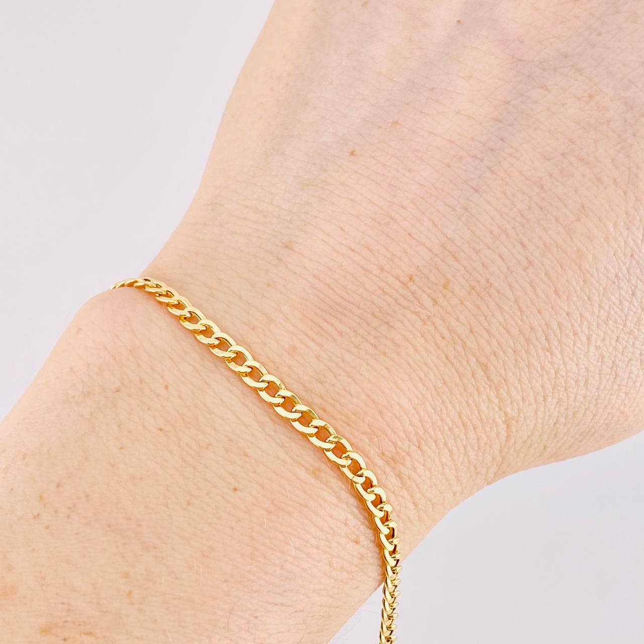 Pulso Cubano 1.55g / 19.2cm / 3.1mm Oro Amarillo 18K