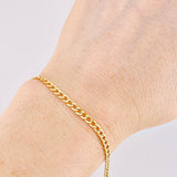 Pulso Cubano 1.6g / 19.6cm / 3.1mm Oro Amarillo 18K