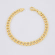 Pulso Cubano 7g / 20cm / 6.4mm Oro Amarillo 18K