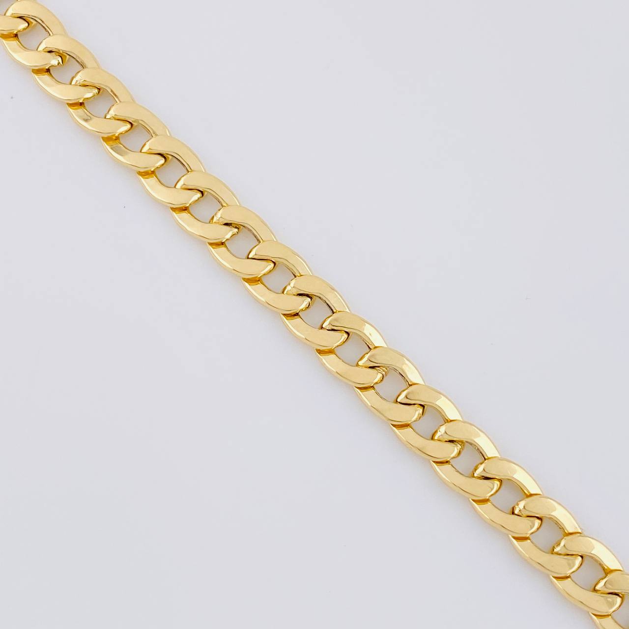 Pulso Cubano 7g / 20cm / 6.4mm Oro Amarillo 18K
