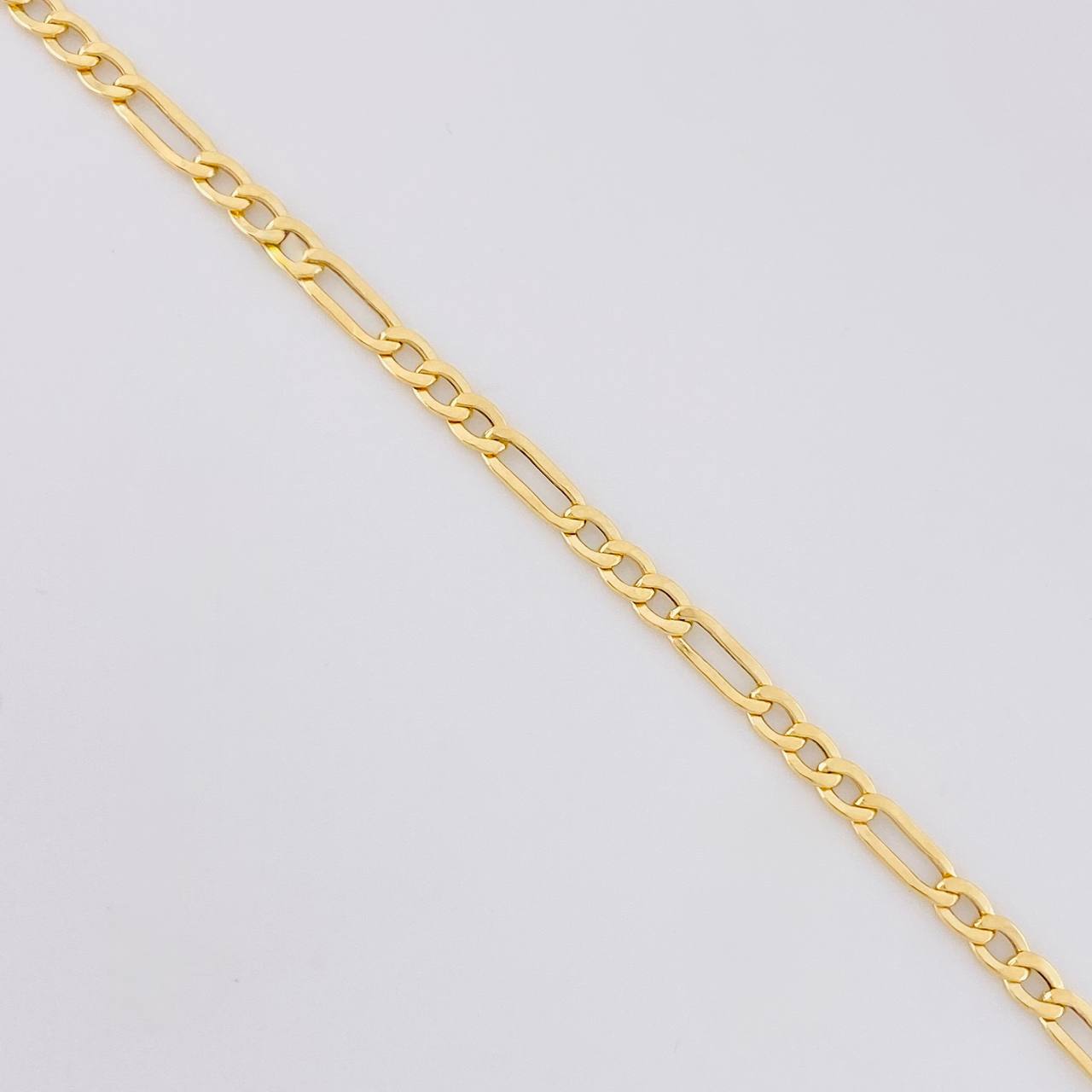 Cadena Figaro 2.1g / 60cm / 2.2mm Oro Amarillo 18K