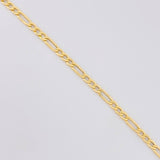Cadena Figaro 2.8g / 60cm / 2.2mm Oro Amarillo 18K