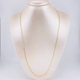 Cadena Figaro 2.1g / 60cm / 2.2mm Oro Amarillo 18K