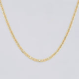 Cadena Escalera Plana 1.15g / 40cm / 1.2mm Tres Oros 18K