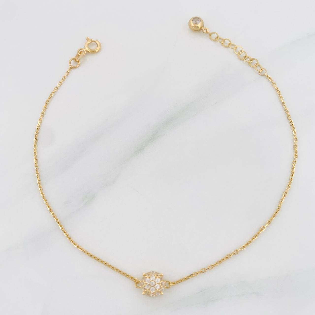 Pulso Modulable Aro Seguido Tupido 1.6g / 17cm - 19.8cm / 1mm Oro Amarillo 18K