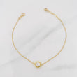 Pulso Modulable Aro Seguido Halo 2g / 17cm - 20cm / 1mm Oro Amarillo 18K