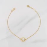 Pulso Modulable Aro Seguido Halo 2g / 17cm - 20cm / 1mm Oro Amarillo 18K