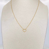 Cadena Aro Seguido Corazón 1.25g / 40cm / 1.4mm Oro Amarillo 18K