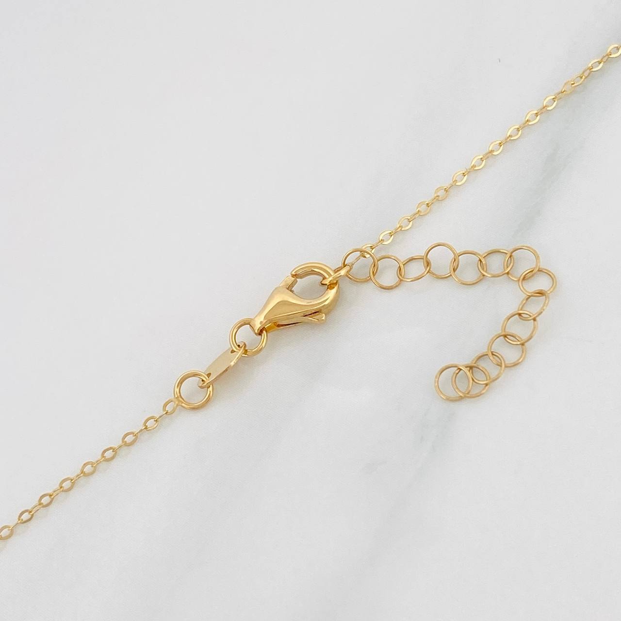 Cadena Aro Seguido Corazón 1.25g / 40cm / 1.4mm Oro Amarillo 18K
