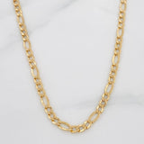 Cadena Figaro 3.75g / 65cm / 1.2mm Oro Amarillo 18K