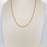 Cadena Figaro 3.75g / 65cm / 1.2mm Oro Amarillo 18K