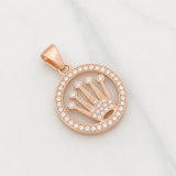 Herraje Corona 5.3g / 3cm Oro Rosa 18K