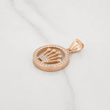 Herraje Corona 5.3g / 3cm Oro Rosa 18K