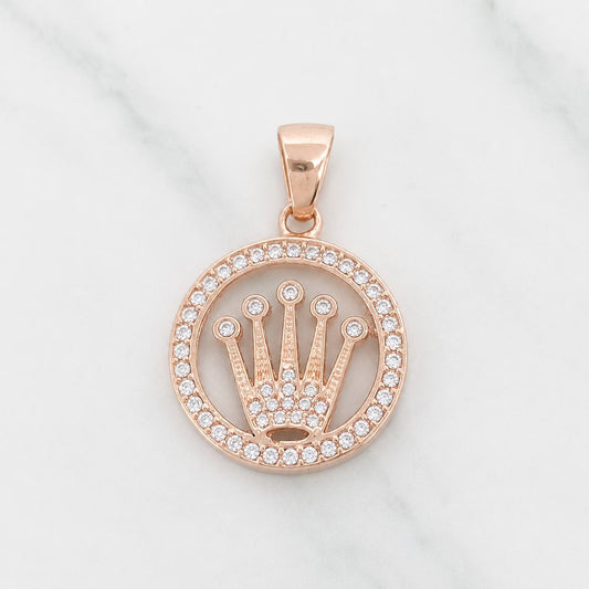 Herraje Corona 5.3g / 3cm Oro Rosa 18K