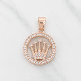 Herraje Corona 5.3g / 3cm Oro Rosa 18K
