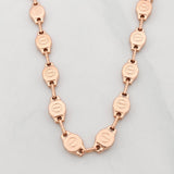 Cadena Rustica Tornillo 15.3g / 60cm / 5.75mm Oro Rosa 18K