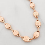 Cadena Rustica Tornillo 15.3g / 60cm / 5.75mm Oro Rosa 18K