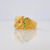 Anillo Buho 6.1g / T10 Oro Amarillo 18K