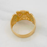 Anillo Buho 6.1g / T10 Oro Amarillo 18K