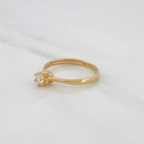 Anillo Solitario 1.45g / T7 Oro Amarillo 18K