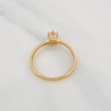 Anillo Solitario 1.45g / T7 Oro Amarillo 18K