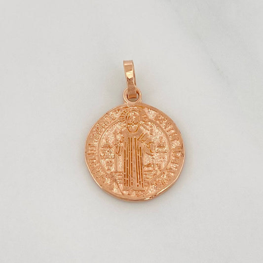 Dije San Benito 1.55g / 2cm Oro Rosa 18K